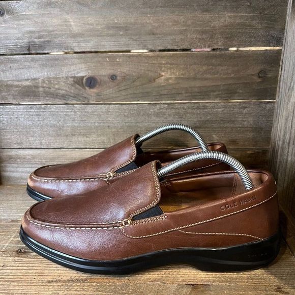 Mens Cole Haan Santa Barbara Brown Leather Comfort Loafers‎ Shoes Size 9 M GUC main image 5